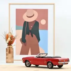 Ford Mustang Convertible 1966 Señal Flare Rojo