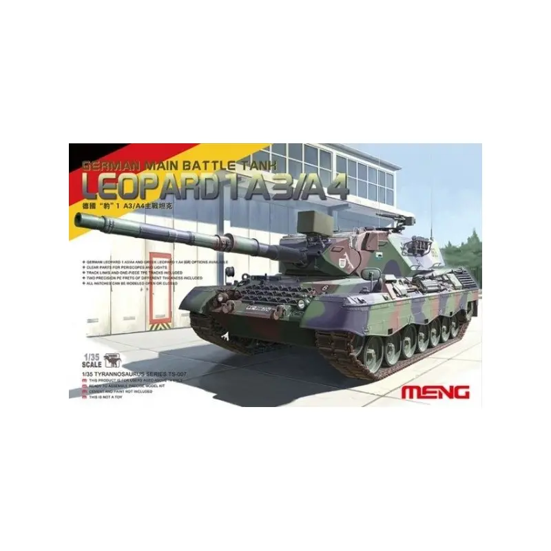 1:35 GERMAN MAIN BATTLE TANK LEOPARD 1 A3/A4 1:35 GERMAN MAIN BATTLE TANK LEOPARD 1 A3/A4