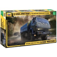 1:35 Russian Three-Axle Army Truck KamAZ-5350 "Mustang"