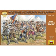 1:72 AUSTRIAN MUSKETEERS AND PIKEMEN 17TH CENTURY