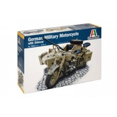 1:9 GERMAN MILITARY MOTORCYCLE W/SIDECAR