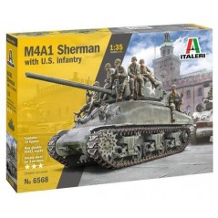 1:35 M4A1 SHERMAN 76MM W/INFANTRY