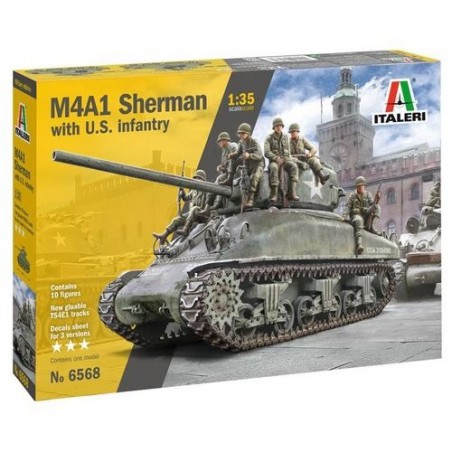1:35 M4A1 SHERMAN 76MM W/INFANTRY