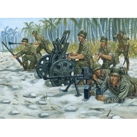 1:72 WWII-JAPANESE M92 LIGHT HOWITZER AND AT TEAM