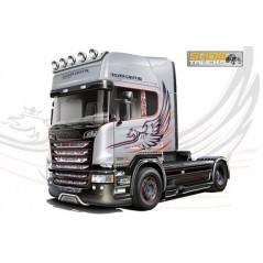 1:24 SCANIA R730 V8 STREAMLINE SILVER GRIFFIN
