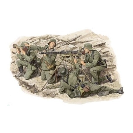 1:35 GERMAN MG42 HEAVY MACHINE GUN TEAM