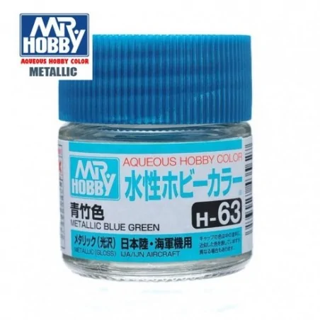 Mr.HOBBY AQUEOUS COLOR H063 - Azul verdoso metalizado