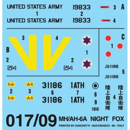 ITALERI 0017 - AH - 6 Night Fox - ESCALA 1/72