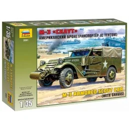 ZVEZDA 3581 - Armored Scout Car with Canvas - ESCALA 1/35