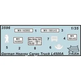 ZVEZDA 3596 - German Heavy Truck L4500A - ESCALA 1/35