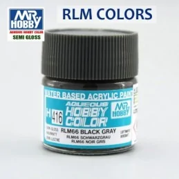 Mr.HOBBY AQUEOUS COLOR H416 - RLM66 Gris negruzco satinado