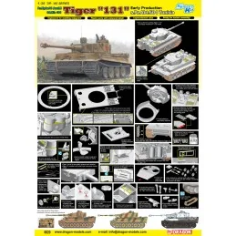 DRAGON 6820 - Tiger I "131" s.Pz.Abt.504 Tunisia - ESCALA 1/35