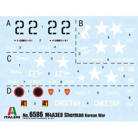 ITALERI 6586 - Sherman M4A3E8 Korean War - ESCALA 1/35