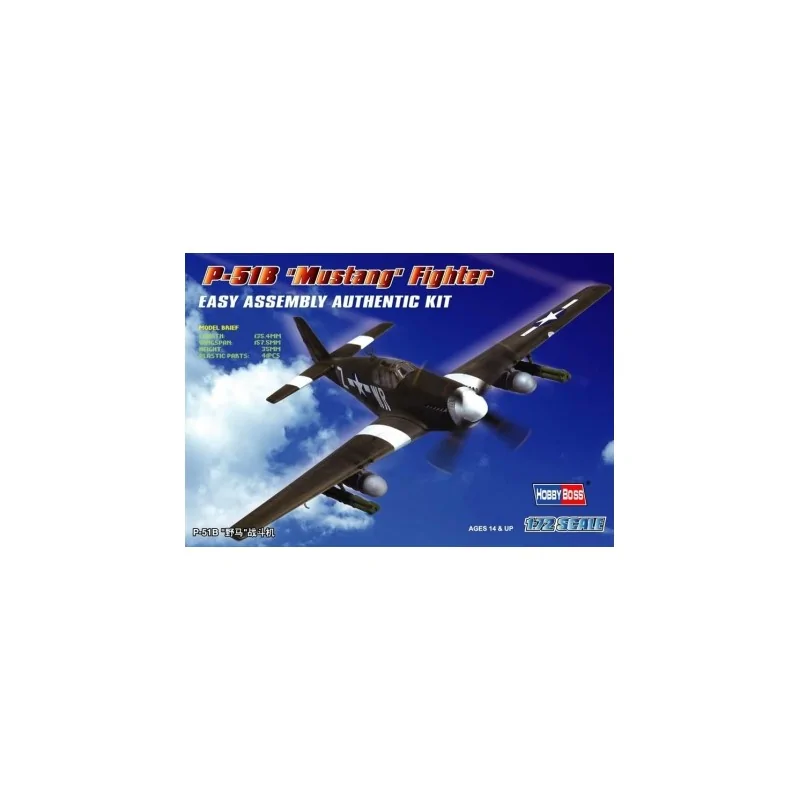 HOBBY BOSS 80242 P-51B Mustang Fighter ESCALA:1/72