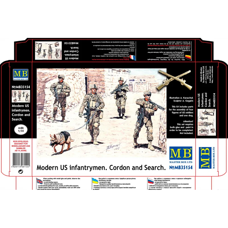 Modern U.S.infantrymen. Cordon and Searc