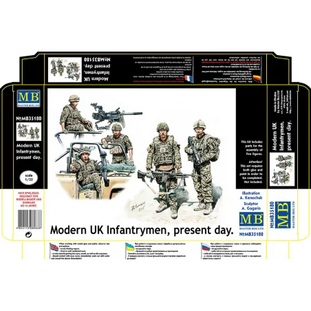 Modern UK infantrymen present day