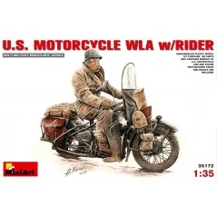 U.S. Motorcycle WLA with Rider