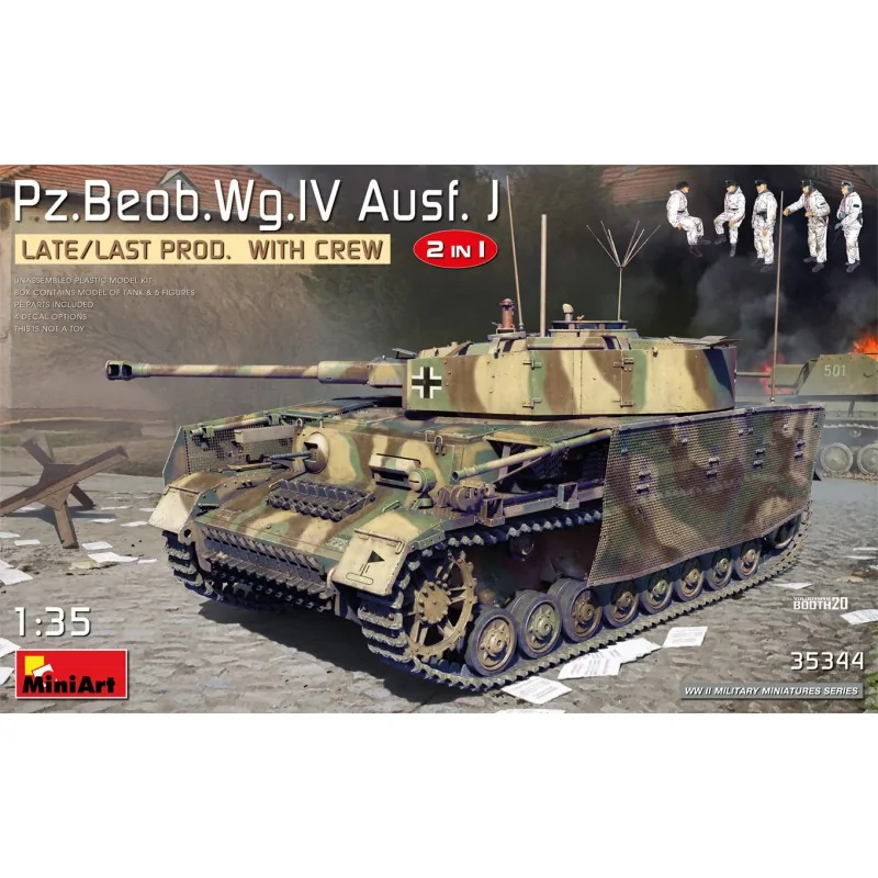 Pz.Beob.Wg.IV Ausf. J Late/Last Prod. 2 in 1 w/Crew