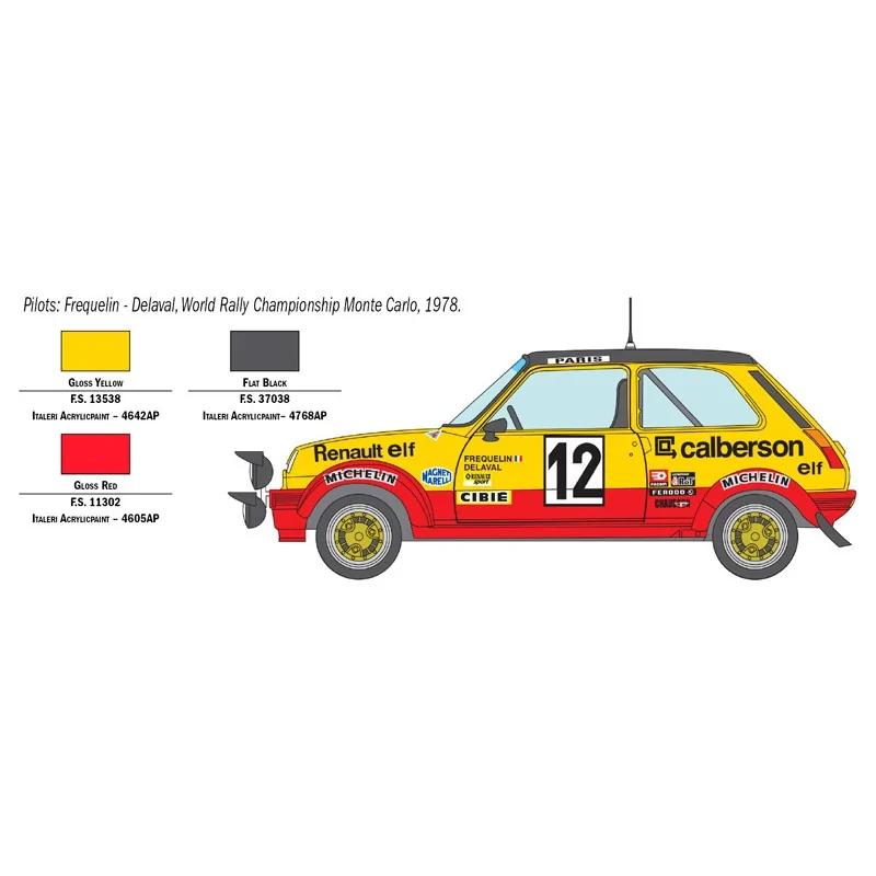 Maquette Italeri 1/24 Renault 5 Alpine Rally - Kit Modèle 3652