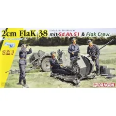 2cm FlaK 38 Early/Late Production mit Sd.Ah.51 and Crew (2 in 1)