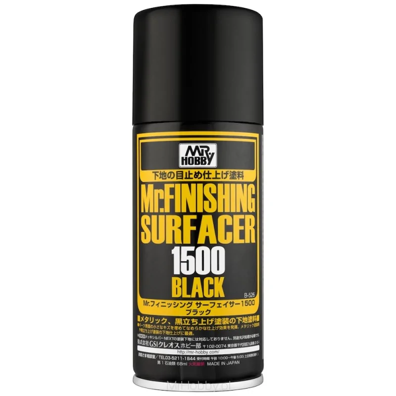 Mr.Hobby Mr.Finishing Surfacer 1500 Black Spray