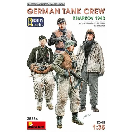 German Tank Crew. Kharkov 1943. (Resin Heads)