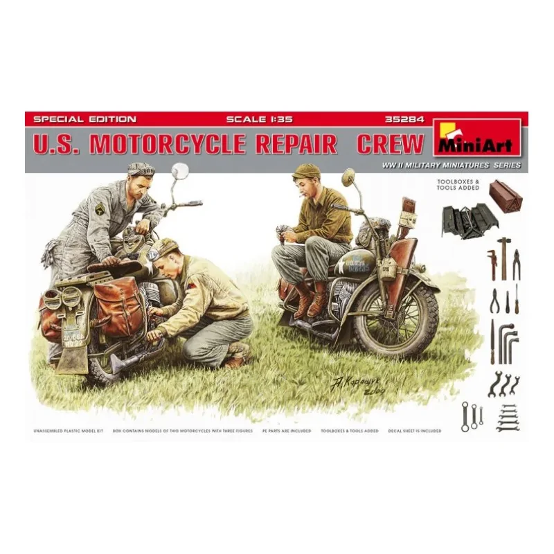 U.S. Motorcycle Repair Crew Toolboxes & Tools added (Special Edition)