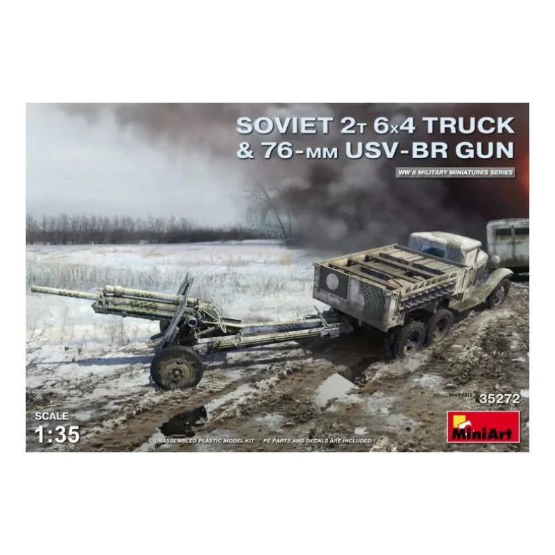 Soviet 2T 6x4 Truck & 76mm USV-BR Gun