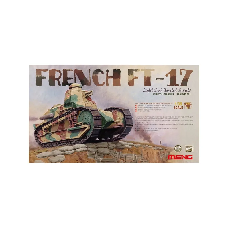 French FT-17 Light Tank (Riveted Turret)