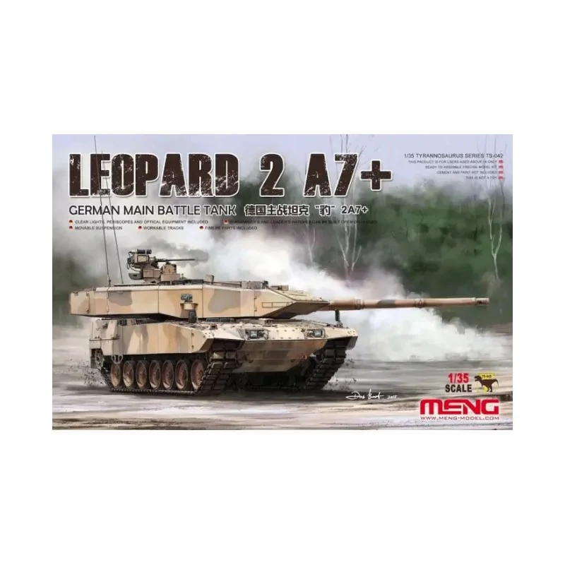 German Main Battle Tank Leopard 2 A7+