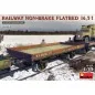 Railway non-brake Flatbed 16,5t