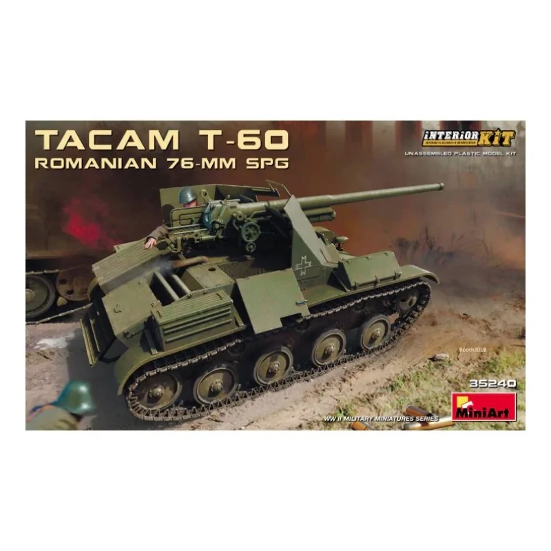 Romanian TACAM T-60 - 76mm SPG with Interior Kit