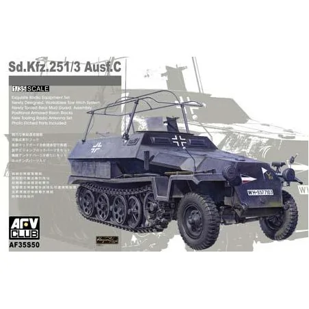 AFV35S50 Sdkfz251/3 Ausf. C (commander vehicle) ESCALA:1/35
