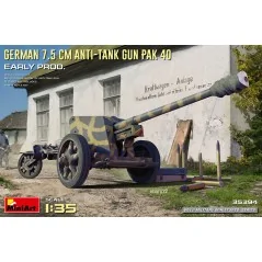 German 7.5cm Anti-Tank Gun PaK 40. Early Prod
