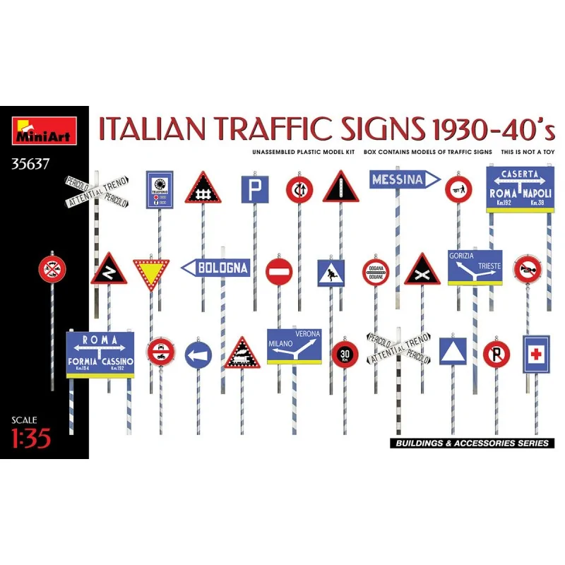 Italian Traffic Signs 1930-40s