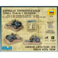 German Anti-tank Gun PAK 36 with Crew (Art of Tactic)